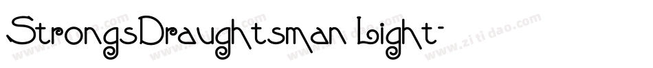 StrongsDraughtsman Light字体转换